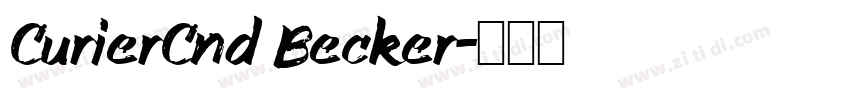 CurierCnd Becker字体转换